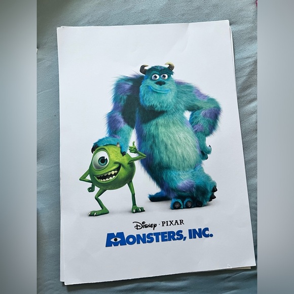 Disney Pixar Posters from 2015 Walt Disney Calendar EUC CLASSIC POSTERS - Picture 11 of 14